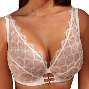 Intimissimi Elena Underwire white lace and cream Bra 38D